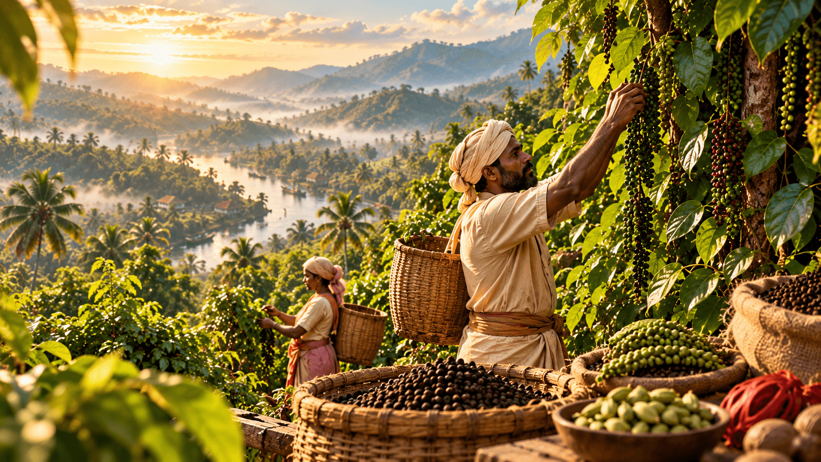 Kerala spice plantation in the Western Ghats